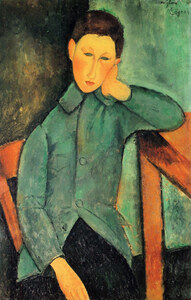 Modigliani - Boy in a blue jacket